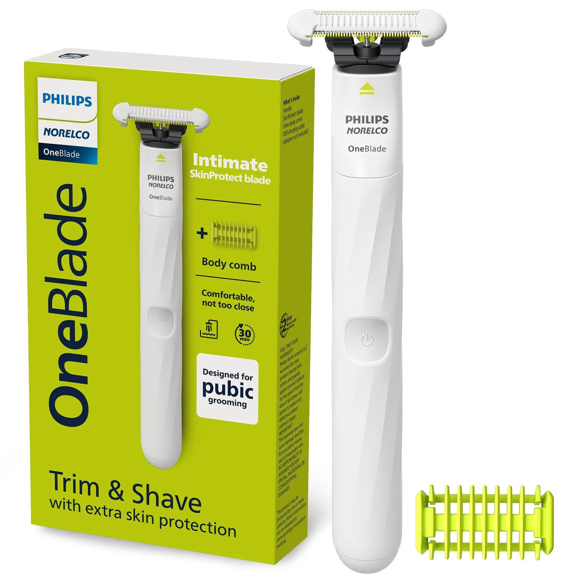 Oneblade 360 Face & Oneblade Intimate Pubic Groomer Bundle