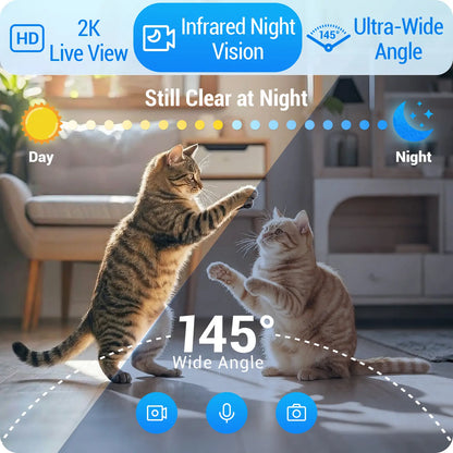 Frienhund Dual Camera Smart Pet Feeder – CHOOSE: with CAMERA / NO CAMERA, with 7L Dry Food Capacity, 1080P HD Monitoring, Night Vision,Slow Feed Mod, App Remote Control, Timed & Portion Feeding, Dual Stainless Steel Bowls for Multi-Pet Homes, Dual Bowls