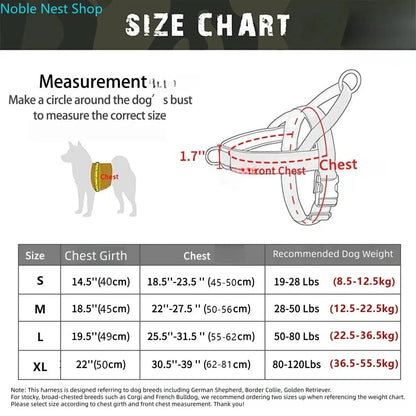 No Pull Dog Harness for All Dogs, Easy Fit Adjustable Chafe Resistant Pet Harness, Safe Secure Comfortable Lightweight Dog Vest Harness for Walking Training Outdoor Dog Supplies