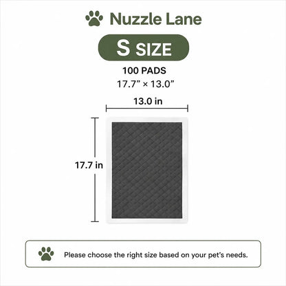 Disposable Puppy Pee Pads with Carbon Layer - Quick-Dry, Leakproof Dog Potty Pads for Puppy Potty Training and Housebreaking