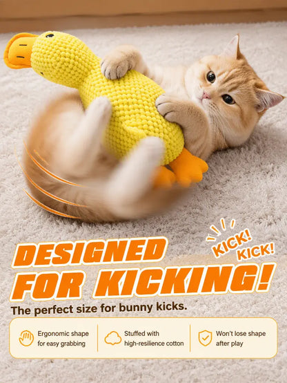 UQIOZ Catnip Plush Interactive Wand Toy - Durable Chew-Resistant Design with Crinkle Sound for Engaging Self-Play and Teasing Fun