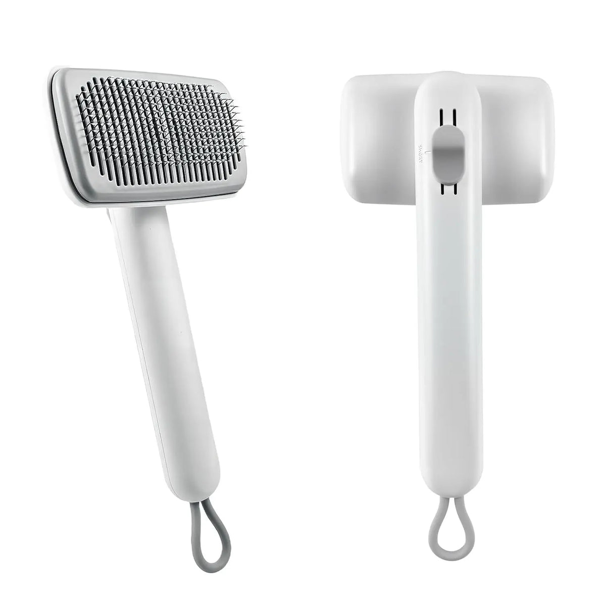 Self-Cleaning Deshedding Slicker Comb for Dogs and Cats - Universal One-Click Release Brush for Effective Shed Control and Easy Maintenance