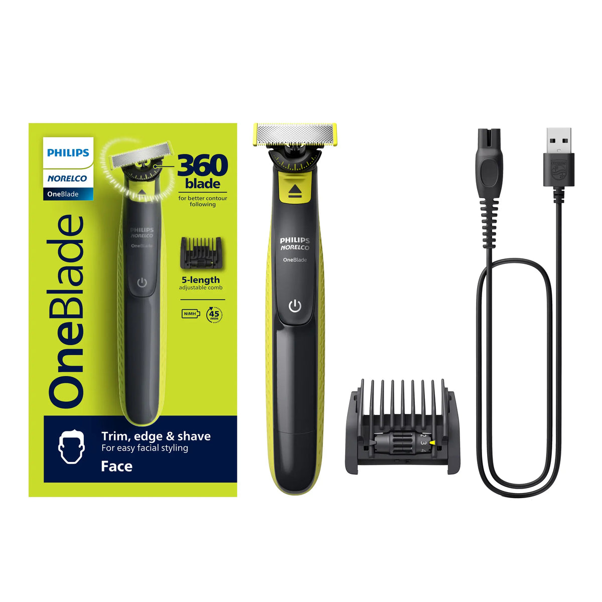 Oneblade 360 Face & Oneblade Intimate Pubic Groomer Bundle
