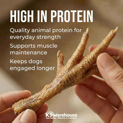 K9Warehouse Chicken Feet for Dogs - 30 Count Package