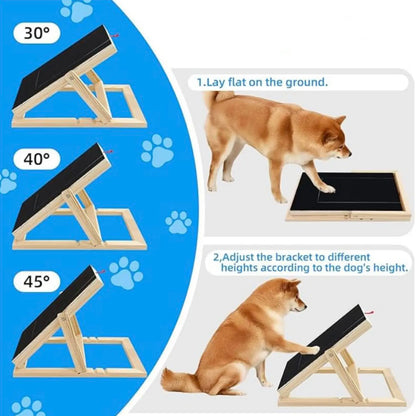 Dog Nail Scratch Board with Treat Drawer - Durable Wooden Nail Filing Pad for All Breeds (Adjustable)
