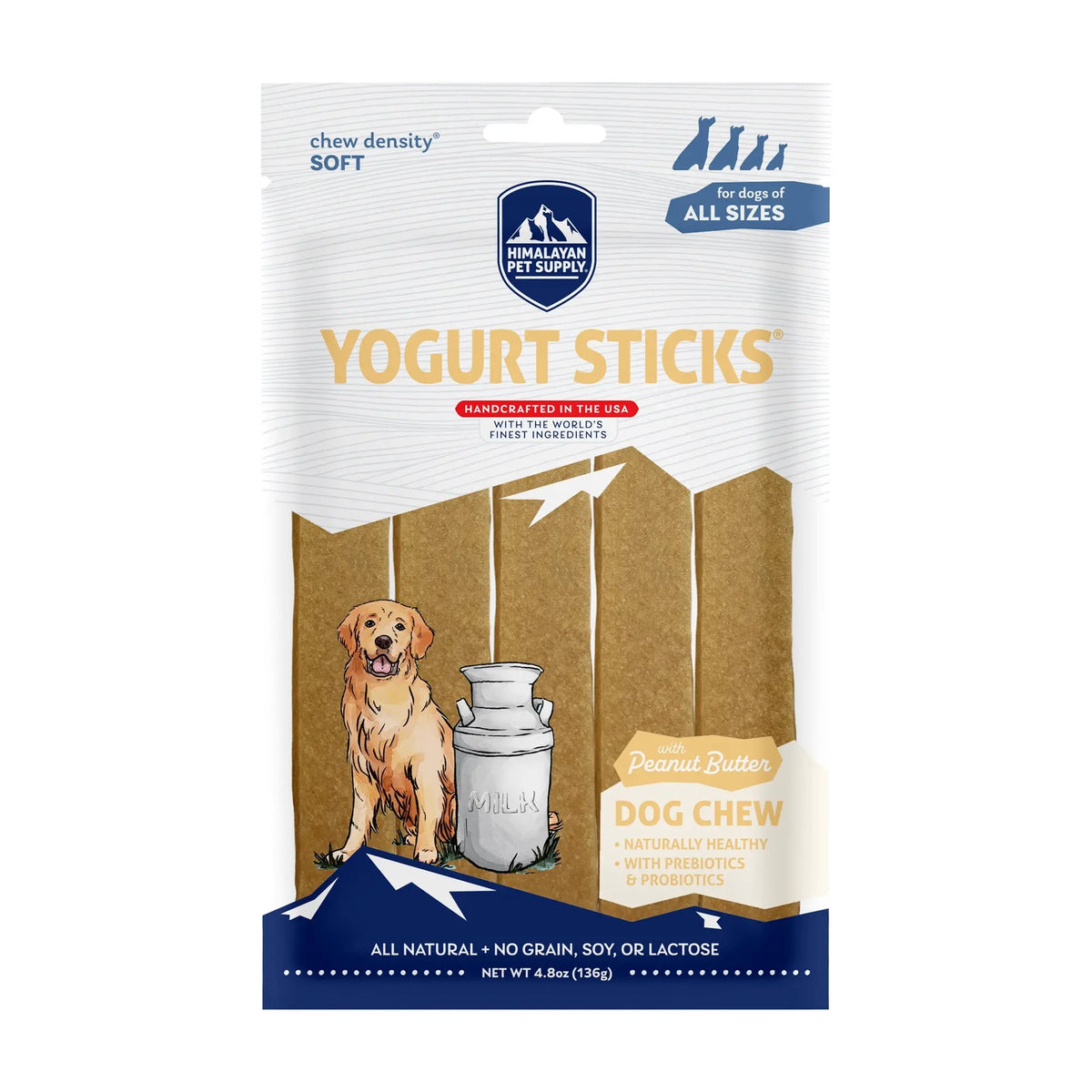 Himalayan Dog Chew Flavored Yogurt Sticks for Dogs | Protein-Rich Treats with Prebiotics & Probiotics | Lactose-Free, Grain-Free, Gluten-Free | Healthy Yogurt Chews for All Breeds
