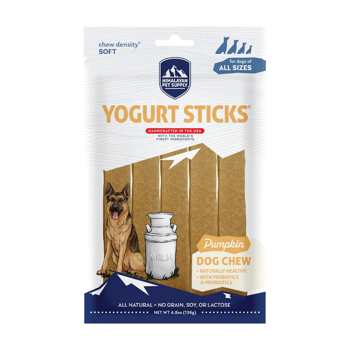 Himalayan Dog Chew Flavored Yogurt Sticks for Dogs | Protein-Rich Treats with Prebiotics & Probiotics | Lactose-Free, Grain-Free, Gluten-Free | Healthy Yogurt Chews for All Breeds